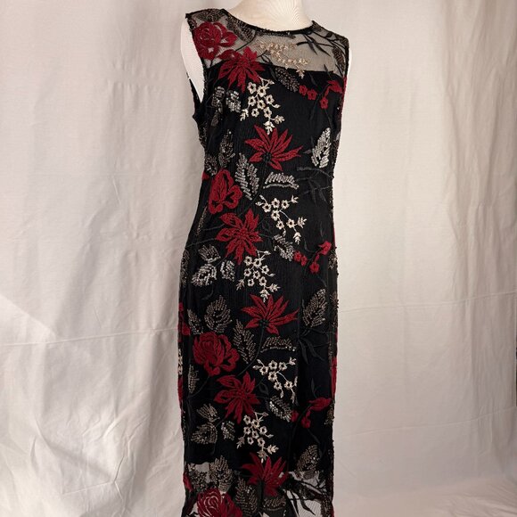 Calvin Klein Women's Sleeveless Midi Dress | Black | Size 8 - Picture 2 of 12